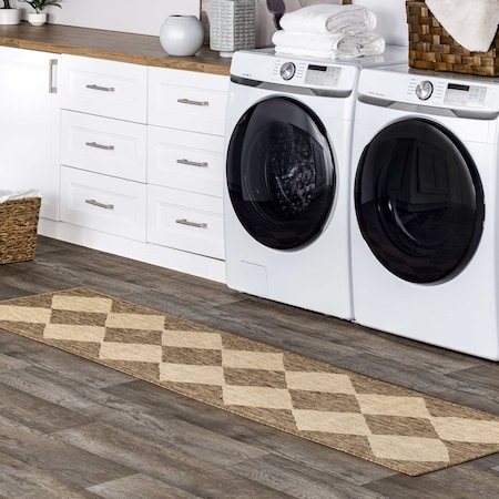 Nuloom Sabina Diamond Trellis Indoor/Outdoor Area Rug 2ft x 8ft GBCB52A-208